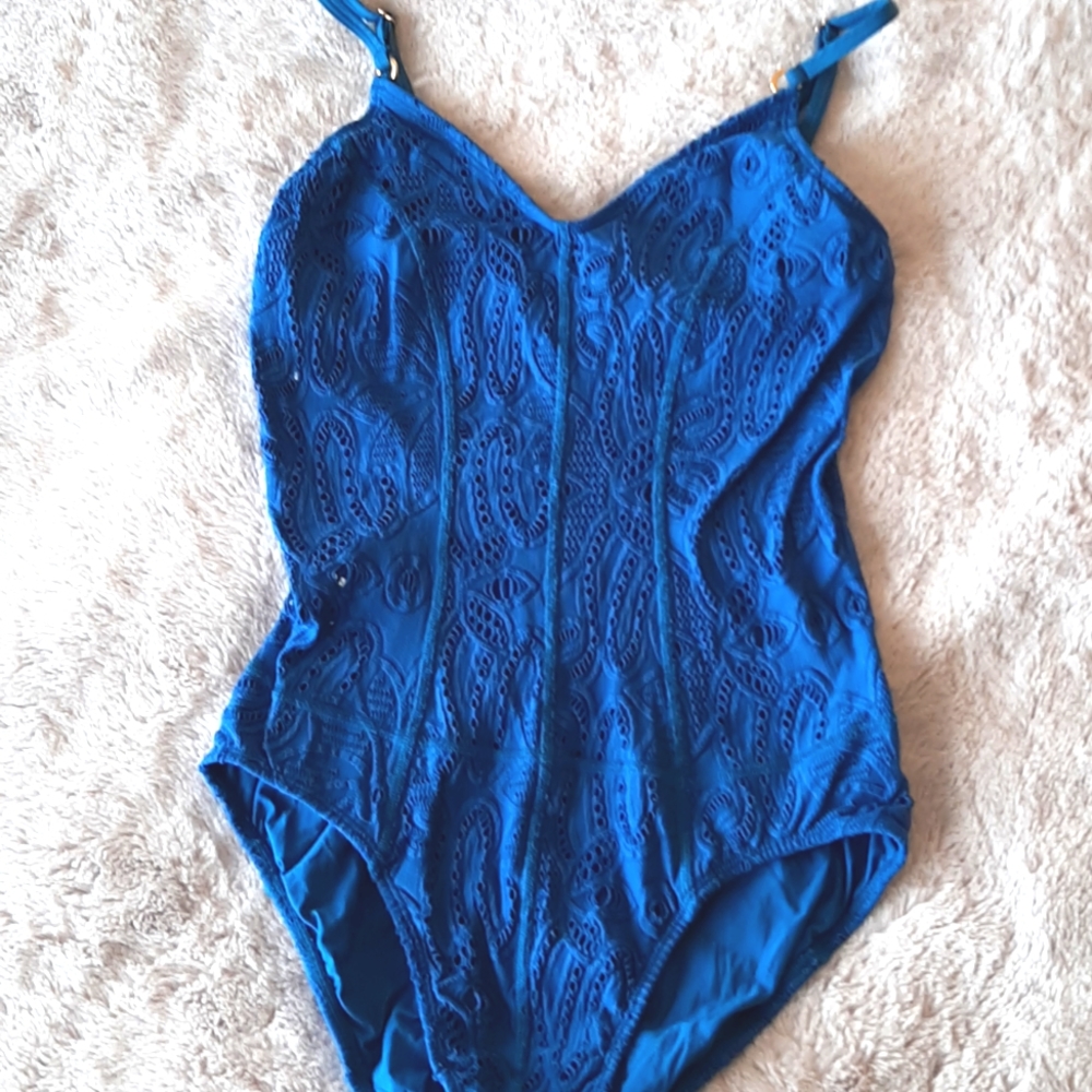 PILYQ Vibrant Torquoise Maillot Tank Large - Picture 3 of 8
